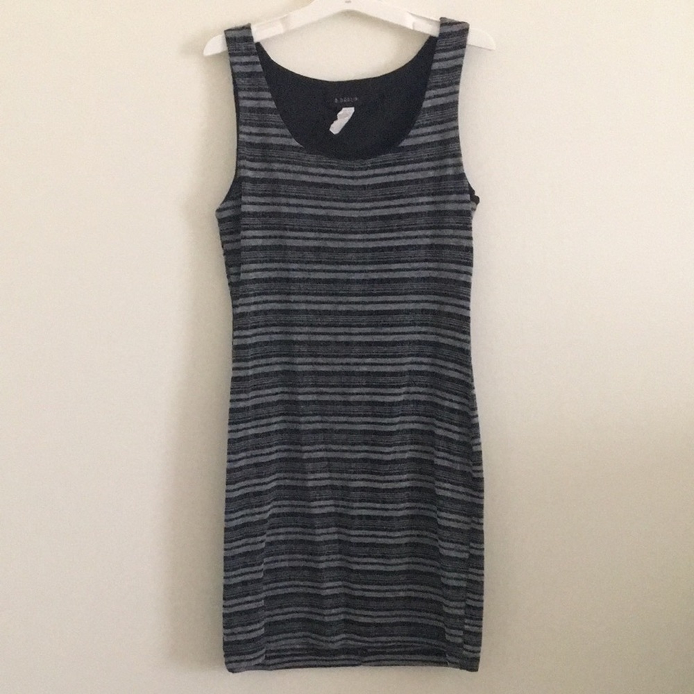 Vintage 90s y2k Striped Knit Dress